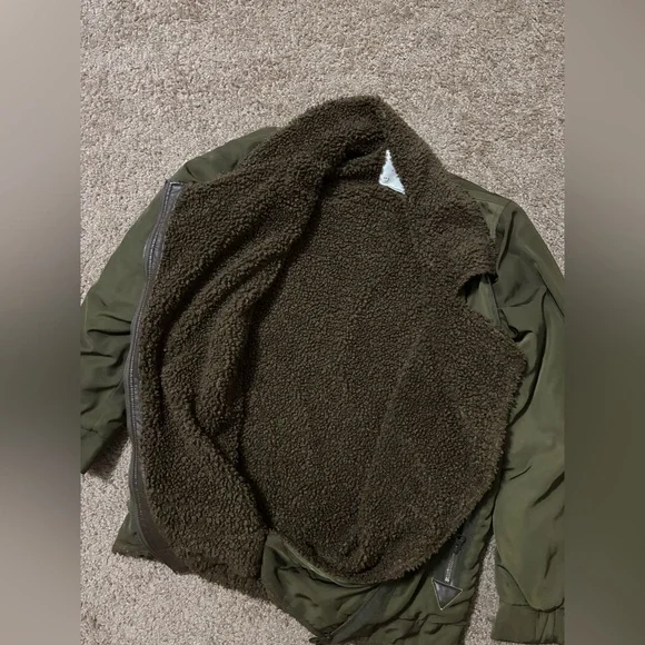 Anthropologie Oversized Sherpa-Lined Parka Jacket Size Small - Picture 4 of 7